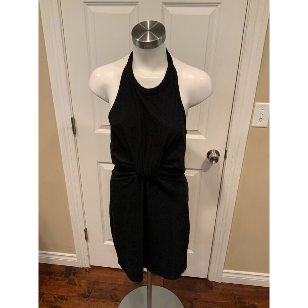 T Alexander Wang Black Halter Dress, Size Medium NWT $295